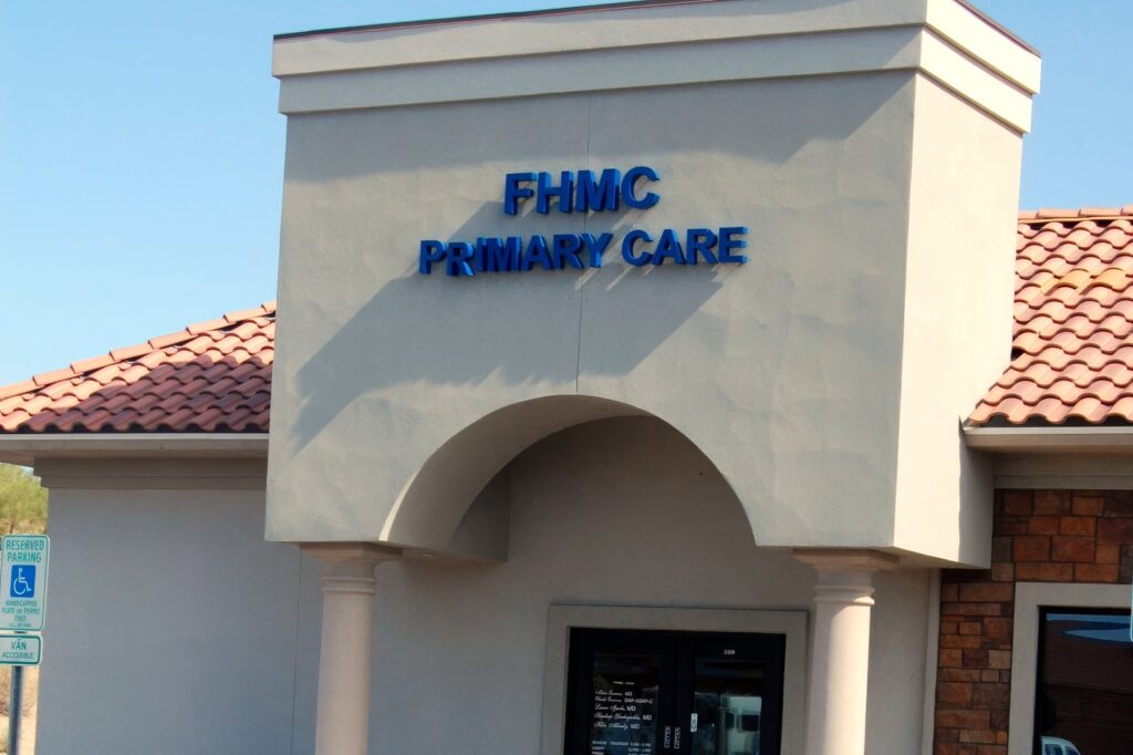 FHMC Primary Care — the clinic entrance at Fountain Hills Medical Center